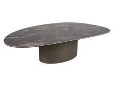 Стол журнальный SIGNAL BELLO A Ceramic черный Vulcano/медный 140/80