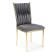 Стул HALMAR K436 серый/золотой