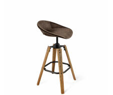 Стул барный Sheffilton SHT-ST19-SF1/S93 корич.трюфель/браш коричневый/черн.муар