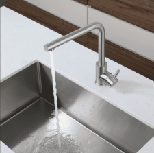 Смеситель для кухни GRANFEST QUARZ Z-5411 нержавейка