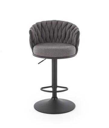 Стул барный HALMAR H125 серый/черный