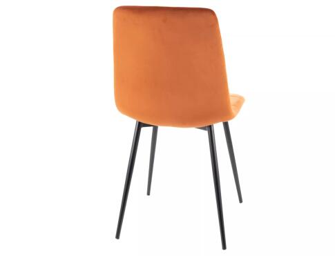 Стул SIGNAL MILA Velvet Bluvel 4215 корица/черный