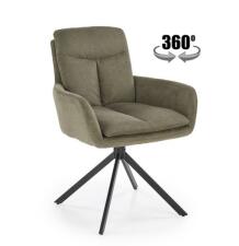 Стул HALMAR K536 оливковый/черный, поворотный