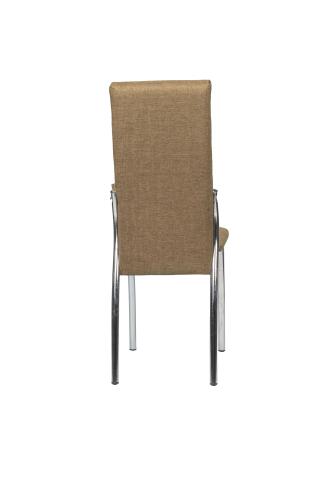 Стул ВВР Прага коричневый/хром, рогожка