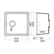 Кухонная мойка Omoikiri Kata 40-U-WH Artgranit/белый