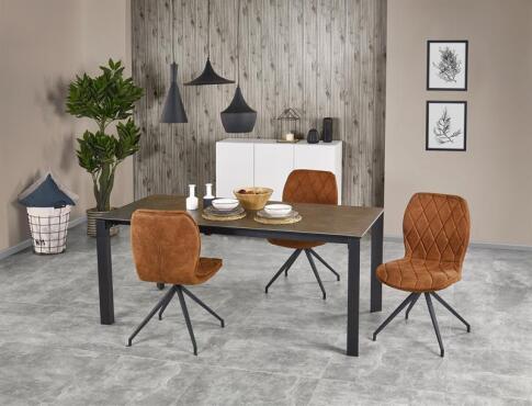 Стул HALMAR K237 коричневый/черный