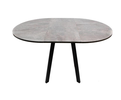 Стол ВВР Элип Камень темный/черный профиль, ЛДСП