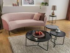 Комплект SIGNAL ARTEMIDA (3 стола журнальных) серый/черный, 80/40, 50/50, 50/45