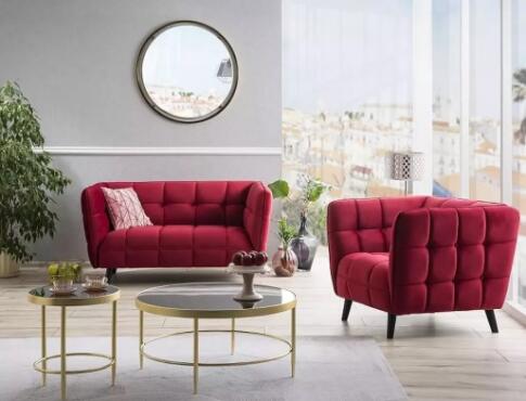 Диван SIGNAL CASTELLO 2 Velvet Bluvel 59 бордовый/венге