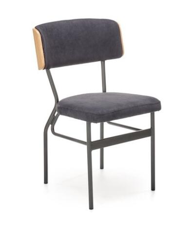 Стул HALMAR SMART дуб натуральный/черный