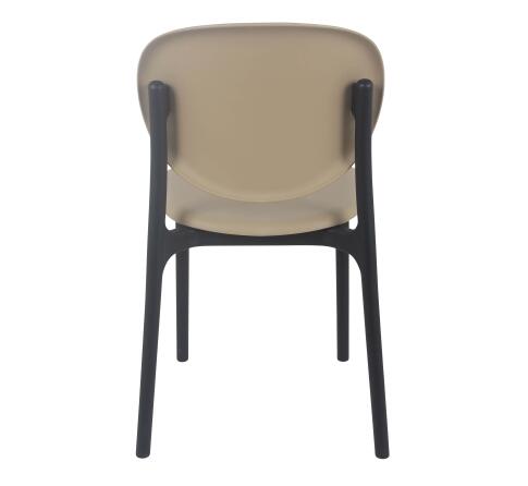 Стул Sheffilton SHT-S180 бежевый/черный