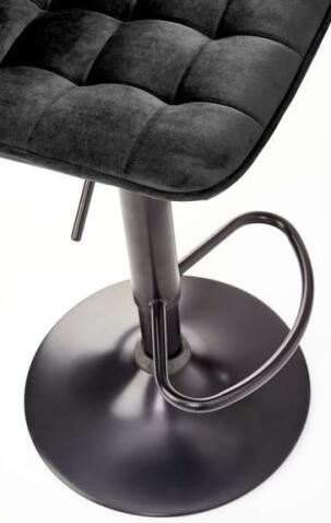 Стул барный HALMAR H95 черный/черный