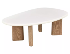 Стол журнальный SIGNAL ALPEN экрю/дуб 130/80