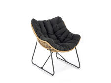 Кресло HALMAR WHISPER черный/натуральный