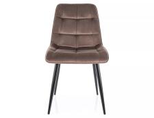 Стул SIGNAL CHIC Velvet Bluvel 38 капучино/черный Стул SIGNAL CHIC Velvet Bluvel 38 капучино/черный