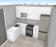 Кухонный гарнитур Квадро (1,62х2,7 м) Айвори/Айвори