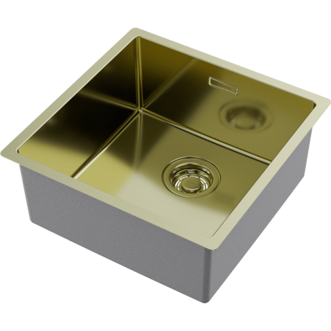 Кухонная мойка из нержавейки Omoikiri Tadzava 44-U/I-LG Ultra светлое золото