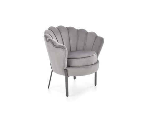 Кресло HALMAR ANGELO серый/черный