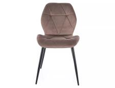 Стул SIGNAL RICK Velvet Bluvel 38 капучино/черный