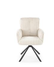 Стул HALMAR K572 кремовый/черный, поворотный