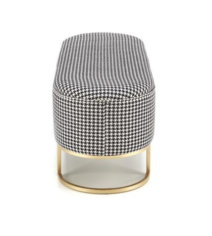 Скамья HALMAR HARMONY черный/белый/золотой