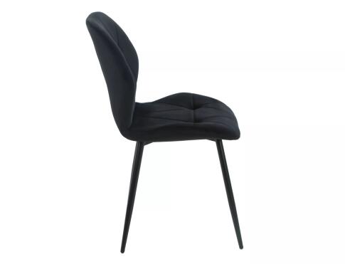 Стул SIGNAL RICK Velvet Bluvel 19 черный/черный