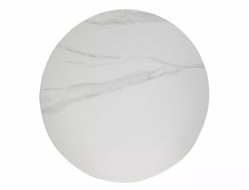 Стол обеденный SIGNAL TALIA эффект белого мрамора/черный 90