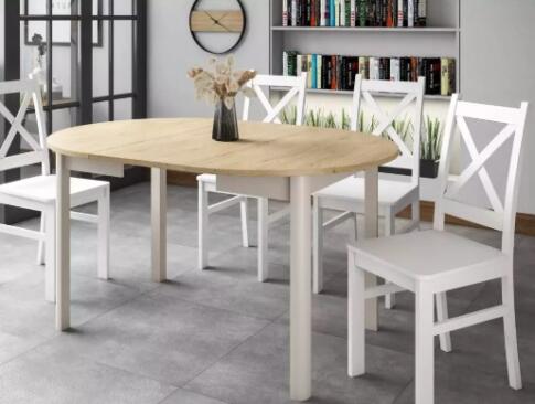 Стол обеденный SIGNAL DANTE дуб кремона/кашемир 102-144/102