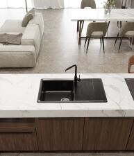 Кухонная мойка GRANFEST LEVEL LV-860L черный Кухонная мойка GRANFEST LEVEL LV-860L черный