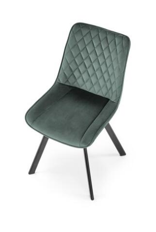 Стул HALMAR K520 темно-зеленый/черный, поворотный