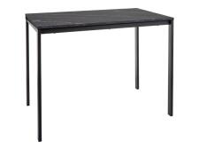 Стол обеденный SIGNAL MARIO эффект черного мрамора/черный 100/60
