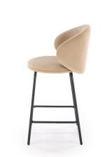 Стул барный HALMAR H121 бежевый/черный