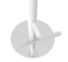 Каркас барного стула Sheffilton SHT-S128 артикул КС-140 белый муар/белый