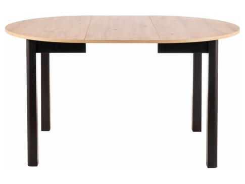 Стол обеденный SIGNAL DANTE дуб артизан/черный мат 102-144/102