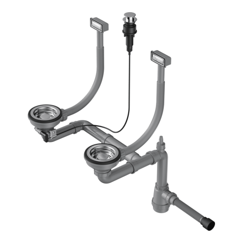 Арматура для двухчашевых моек Omoikiri WK-2 IN-A