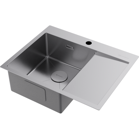 Кухонная мойка из нержавейки Omoikiri Akisame 65-IN-L нержавеющая сталь