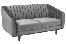 Диван SIGNAL ASPREY 2 Velvet Bluvel 14 серый/венге