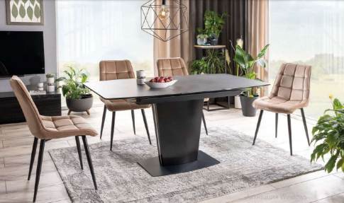 Стул SIGNAL CHIC Velvet Bluvel 28 бежевый/черный