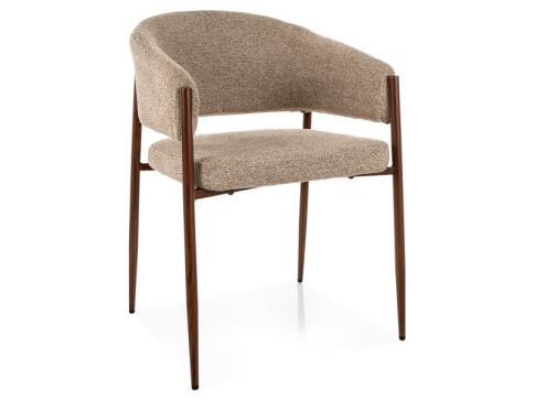 Стул SIGNAL AKITA D t.253 бежевый/орех