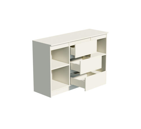 Комод ДСВ (МС Мори) МК 1200.3 Сатин