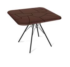 Стол Sheffilton SHT-TU34-P/TT30 83/83 черный муар/коричневый