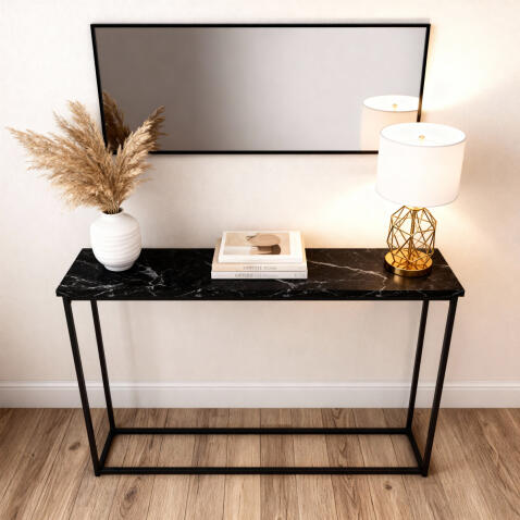 Консоль SIGNAL ROSSI C черный мрамор/черный