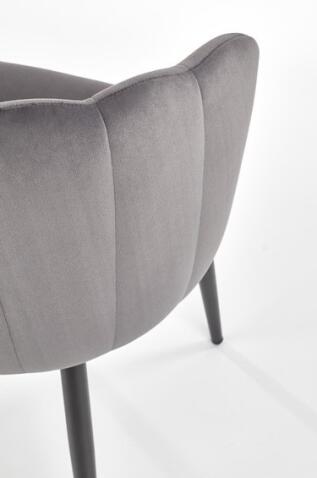 Стул HALMAR K386 серый/черный