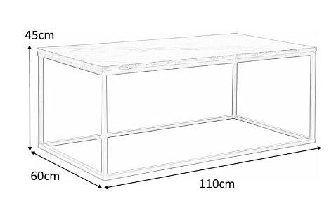 Стол журнальный SIGNAL ROSSI A черный мрамор/черный