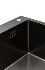 Кухонная мойка из нержавейки BLANTEK LS-5050HN Honeycomb Nano black