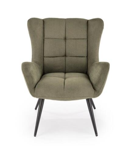 Кресло HALMAR BYRON оливковый/черный