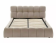 Кровать SIGNAL PARMA Velvet Bluvel 40 темно-бежевый 140/200