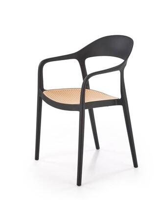 Стул HALMAR K530 черный/натуральный