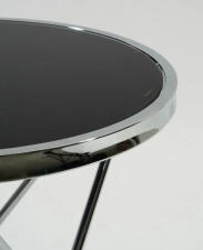 Стол журнальный SIGNAL FABIA C черный/хром, 45/50 Стол журнальный SIGNAL FABIA C черный/хром, 45/50