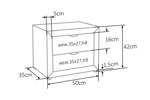 Тумба прикроватная SIGNAL ET-002 Velvet Bluvel 28 бежевый